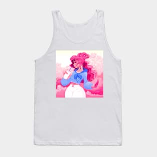 Pink Haired Girl Tank Top